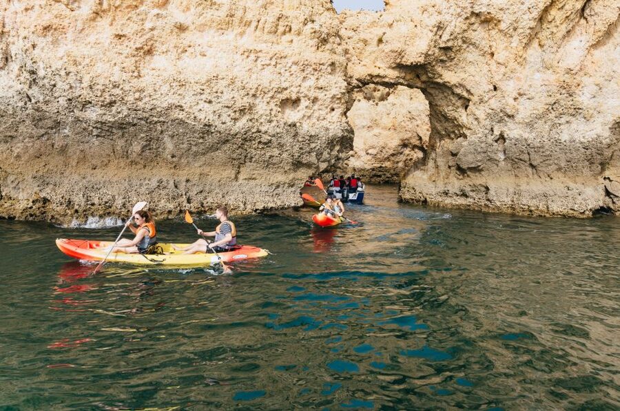 From Lagos: Kayaking and Boat Cave Explorer Tour - The 2-Hour Flow: From Marina Meeting to Cave Time and a Swim