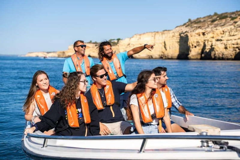 From Portimão: Benagil Caves and Beaches By Boat - Guide and life vests: safety and context without a long lecture