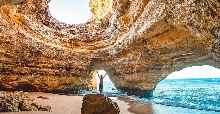 From Portimão: Benagil Sea Caves Boat Tour at Sunrise - The story stops along the Arade River and coastline