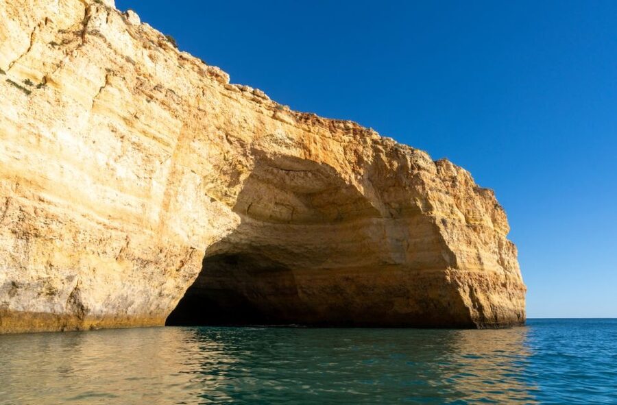 From Portimão: Benagil Sea Caves Boat Tour at Sunrise - Entering Benagil Cave, the sunlight hole and the real photo moment