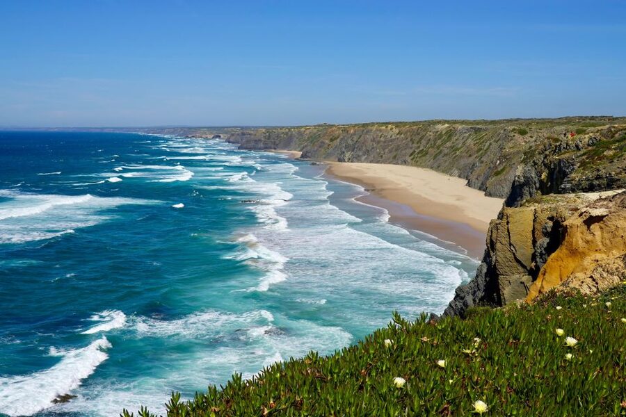 Guided Walk+Picnic: Western Algarve´s Wild Beauty - Monte Clérigo Beach: the picnic payoff and the wine tasting hour