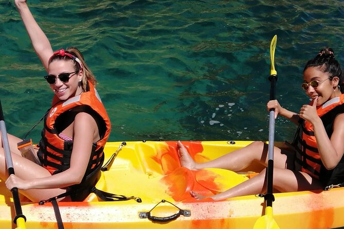 Kayak Adventure through the Ponta da Piedade Caves in Lagos - The end of the tour: swim time, a drink, and a chance to breathe