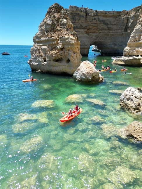 Kayak Tour Unexplored Caves + Benagil Cave - The private farm, the free parking, and the crowds you avoid