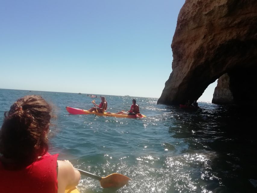 Lagoa: Benagil Cave and Marinha Beach Guided Kayaking Tour - Entering Benagil Cave: how to use that 30-minute break