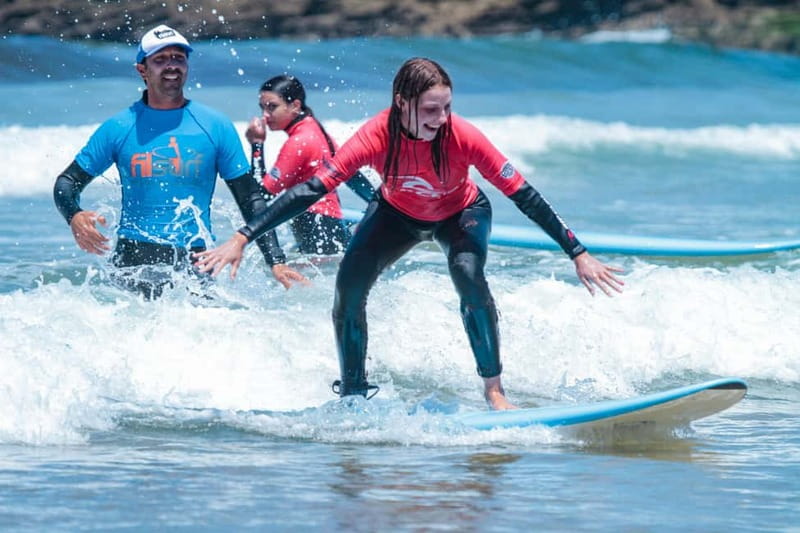 Lagos: group surf lessons for all levels - Group Lesson vs Private Lesson: Choose Based on Your Patience Level