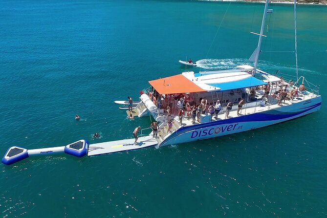 Lagos Half-Day Catamaran Cruise with Lunch - Stop Two: Camilo Beach Views and Sandstone Rock Formations