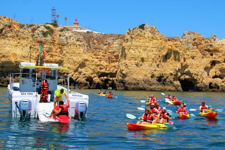 Lagos: Kayaking Tour - Return to the Catamaran, Then Jump Into a Real Swim