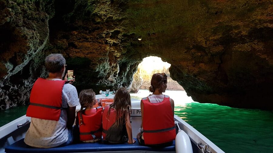 Lagos: Ponta da Piedade Grotto 1-Hour Tour with Local Guide - Inside the caves: Cathedral, Kitchen, Garage, Living Room, and what to watch for