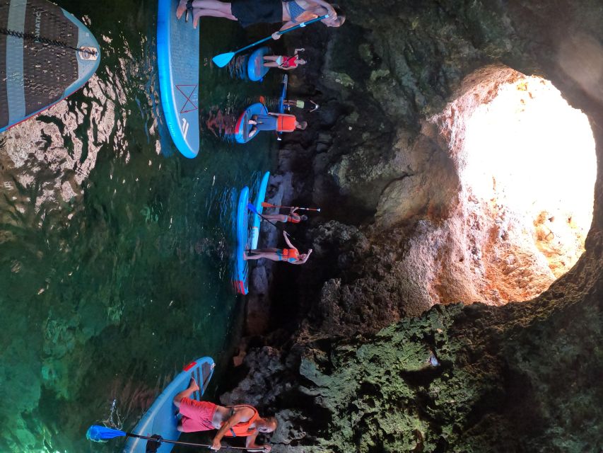 Lagos SUP Caves&Grottoes Tour at Sunrise, Ponta da Piedade - Swim Breaks and the Optional Cliff Jump Moment