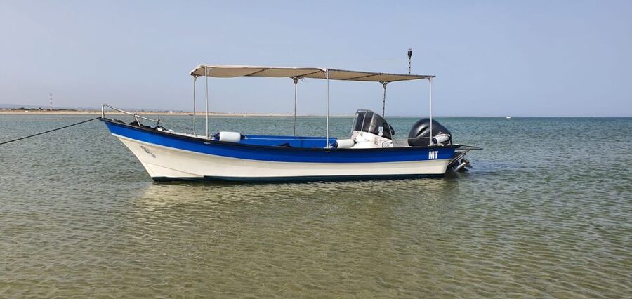 Olhão:5h ride 3 stops on the beaches and islands Ria Formosa - Parque Natural da Ria Formosa: Photo Stops and Wildlife Viewing on Changing Water