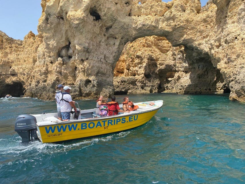 Ponta da Piedade:Express grotto tours - Meeting at Replica Caravela Boa Esperança, Then Out to Sea