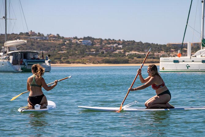 Portimao: Benagil Caves & Coastline - Catamaran - Swimming, SUPing, and the Deck Nets: How to Maximize Your Water Time