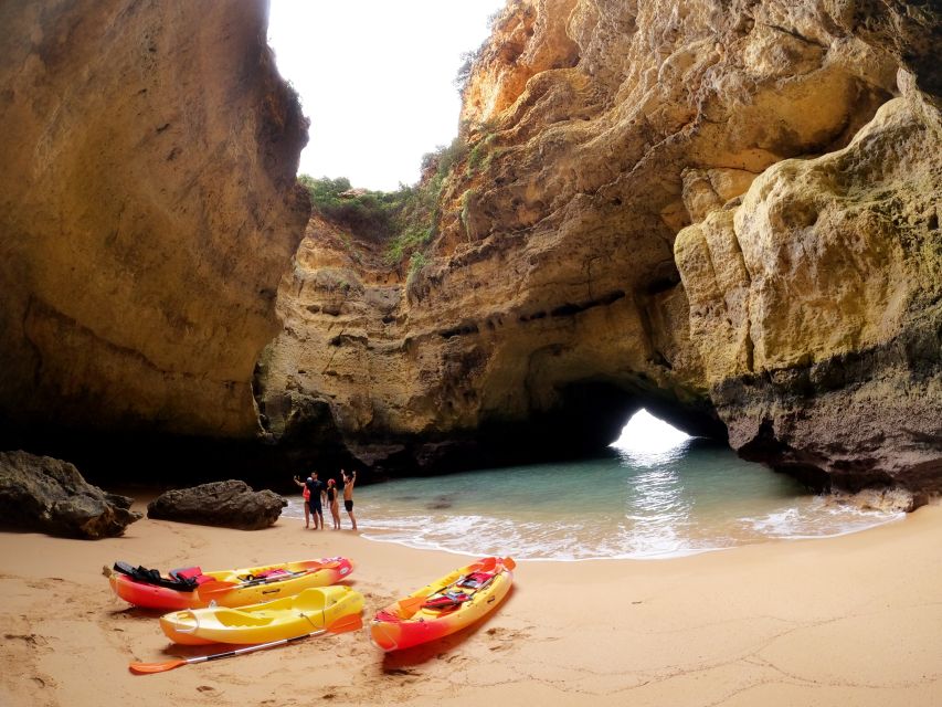 Portimão: Benagil Caves Speedboat and Kayak Guided Tour - Kayaking at Benagil: the close-up part that makes the whole tour worth it
