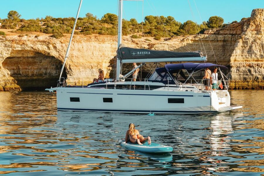 Portimao: Full Day Luxury Sail-Yacht Cruise - The stop points: cliffs, hidden beaches, and where water time fits
