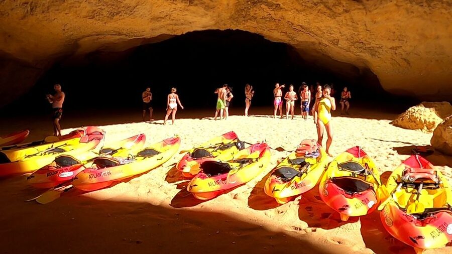 Portimão: Kayak Tour of Benagil Caves - Getting on and off the kayaks without a gymnastics routine