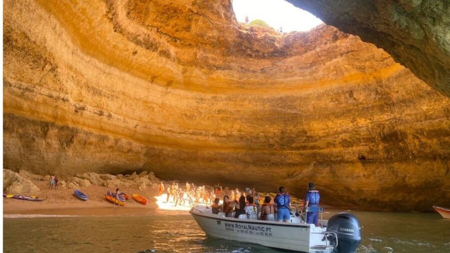 Portimão: Private Boat Trip to Benagil Caves - Entering the Algar de Benagil, close-up views that feel different than photos