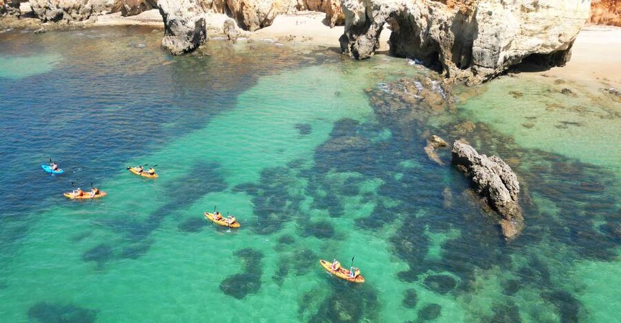Portimão: Small Group Kayak Cave and Cliff Tour - Getting Started at Praia do Vau (Jardim do Vau check-in)