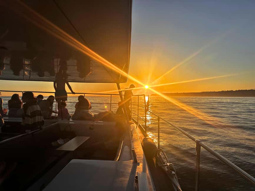 Portimao: Summer SUNSET Benagil Caves Tour | Eco Catamaran - From Portimão Marina to Pier M, Without the Headache