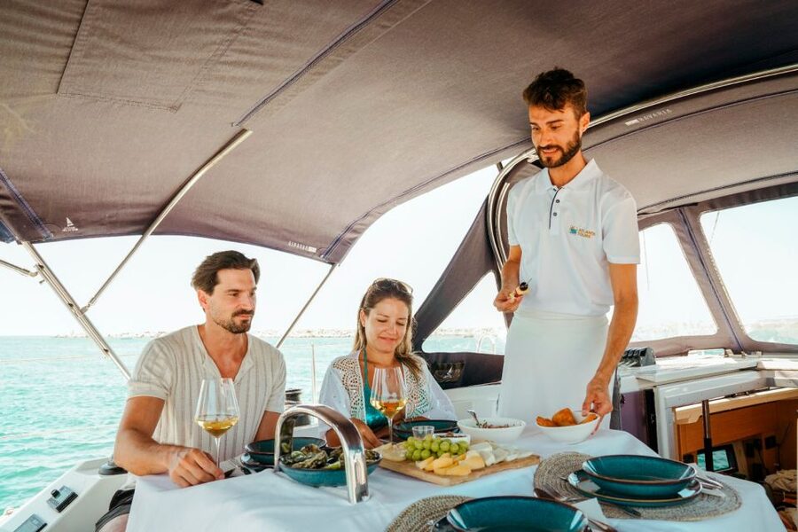 Portimao: Sunrise Luxury Sail-Yacht Cruise - Key highlights at a glance
