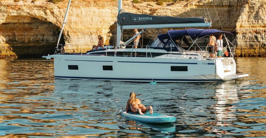 Portimao: Sunrise Luxury Sail-Yacht Cruise - Optional add-ons for Seabob, hydrofoil boards, and JetSki thrills