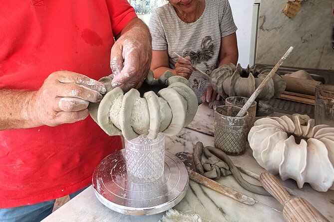 Pottery workshop in the Algarve - What happens after class: slow drying, high-temperature firing, and 30-day pickup
