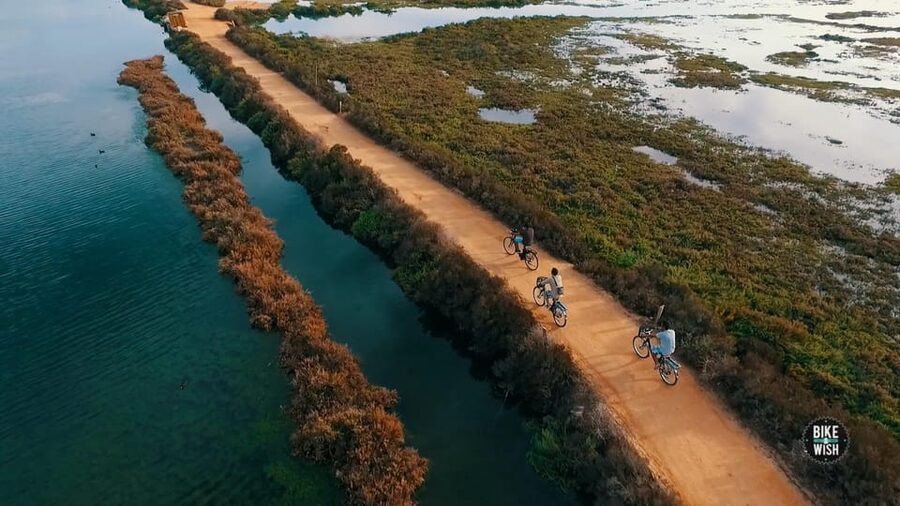Ria Formosa: Guided Bike Tour (3h), Início na Quinta do Lago - Faro Island and the Beach Break Moment