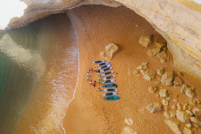 Small Group Paddleboard Experience in Benagil Cave with 4K Photos - Leixão das Gaivotas and the Island of the smuggler blue eyes
