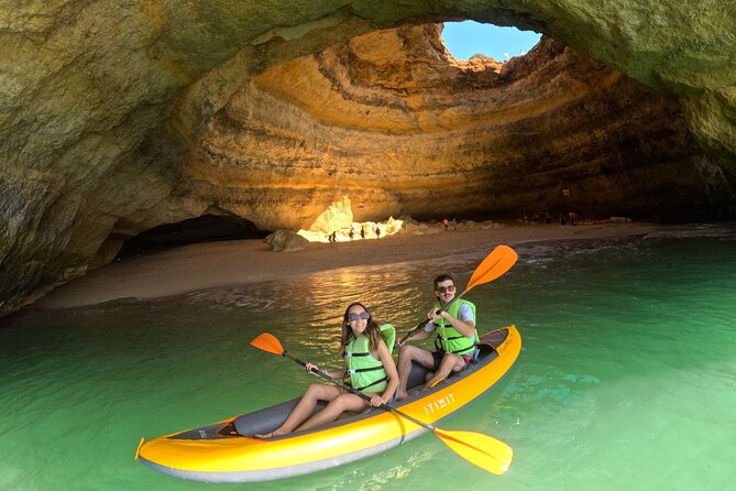 Sunrise Small Group Kayak Experience in BENAGIL Cave & 4K Photos - The ride to Benagil Beach: fishing village views from the water