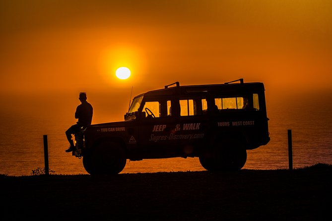 Sunset off-road Algarve Natural Park West Coast secret spot tour - The sunset on cliffs over 100 metres high
